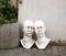 Sculpture, bust, head in the street, street art, space for text, wall texture, a man, woman plaster bust, abstract fancy