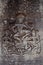 Sculpture carving apsaras or apsara angel deity female spirit of Prasat Bayon Castle or Jayagiri Brahma Temple for Cambodian