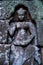 Sculpture carving figure apsaras or apsara angel deity female spirit of clouds waters and superb art of dancing in Prasat Ta Prohm