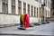 Sculpture of Color elephant by Karine Paletta-Hinsberger from exhibition Elephant Parade in Luxembourg
