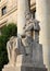 Sculpture decorating facade of the Palace of Culture and Science, Warsaw, Poland