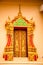The sculpture door in Vientiane temple Laos