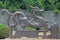 Sculpture of dragon in park, Wuhan