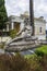 Sculpture of the dying achilles in achilleion palace corfu