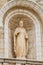 Sculpture in facade of the Catholic Wedding Church in Cana, Israel