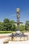 Sculpture of famous French nineteenth sculptor  Emmanuel Fremiet in Polish park Swierklaniec.