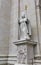 Sculpture of famous Salzburg Cathedral at Domplatz, Austria.