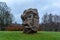 Sculpture Father of Song at Folk Song Hill in Turaida museum reserve