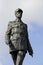 Sculpture of french president Charles de Gaulle in Paris