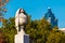 Sculpture of funeral urn on Oakland Cemetery, Atlanta, USA