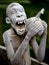 Sculpture of funny African man