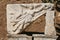 Sculpture of the god Nike in ancient roman city Ephesus, Turkey