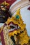 Sculpture, golden Dragon.Thailand. Chiangmai.