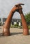 The sculpture in Gretna Green,scotland