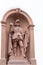 sculpture of knight, bas-relief in wall of white tower Bad Homburg Palace, Landgraves\' Castle, Architectural heritage,