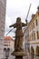 Sculpture of Lady Justice Justitia from 1591 at the old town of Goerlitz