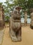 A sculpture of a lion in Polonnaruwa in Sri Lanka