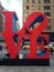 Sculpture Love in New york City is located on 6th avenue and 55th street