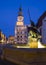 Sculpture of Mars on the Old Market Square in Poznan