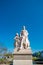 Sculpture of mechanic and his scholar on Zoll Bridge in Magdebur