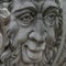 Sculpture of mysterious ancient creature in downtown of Potsdam, Germany, portrait, details