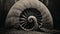 Sculpture Of A Nautilus Shell In The Woods: A Film Still By Karl Blossfeldt