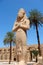 Sculpture of Pharaon with Wife in Karnak Temple