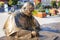 Sculpture of Pope John Paul II in the city center of Wadowice