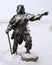 A sculpture of a prehistoric people, Archeopark, Khanty - Mansiysk, Russia
