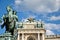 Sculpture of prince eugen at vienna\'s hofburg