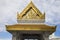 Sculpture roof in Wat Trimitr the old temple in bangkok