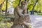 Sculpture in Royal Baths Park in Warsaw city  Poland