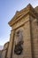 Sculpture of Saint George on the facade wall of Church of St. George