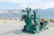 Sculpture Seahorses on the Shore Promenade of Novorossiysk.