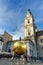 Sculpture Sphaera on Kapitelplatz square in historic Altstadt or Old Town of Salzburg. Austria