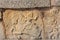 Sculpture on stone of Hanuman chasing horse at Royal Enclosure, Hampi, Karnataka, India