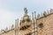 Sculpture at top of Palazzo ducale building at Venice.