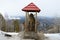 Sculpture on the top of Tserkovka mountain