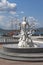 Sculpture White Bride on the promenade of the resort Gelendzhik, Krasnodar Region, Russia