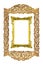 Sculpture wood picture frame isolated