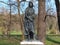 Sculpture of young woman: â€œThe Cropperâ€ is located in Topcider Park.