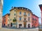 Sculptured Casa Serodine townhouse on Piazza San Pietro in Ascona, Switzerland