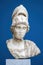 Sculptured head figure in marble Roman/Greek