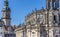 Sculptures on the catholic Hofkirche church in Dresden