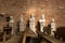 Sculptures depicting Jesus Christ and the Apostles in the Basilica Constantine in the center of Trier