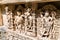 Sculptures of goddesses at Rani ki vav, an intricately constructed stepwell in Patan - Gujarat, India