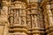 Sculptures on outer wall of Modhera Sun Temple