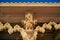 Sculptures Playing Musical Instrument On Bracket Of A Swaminarayan Temple