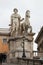 Sculptures at stairs, Capitoline Hill, Rome