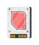 SD computer memory card isometric icon vector PC portable information multimedia driver